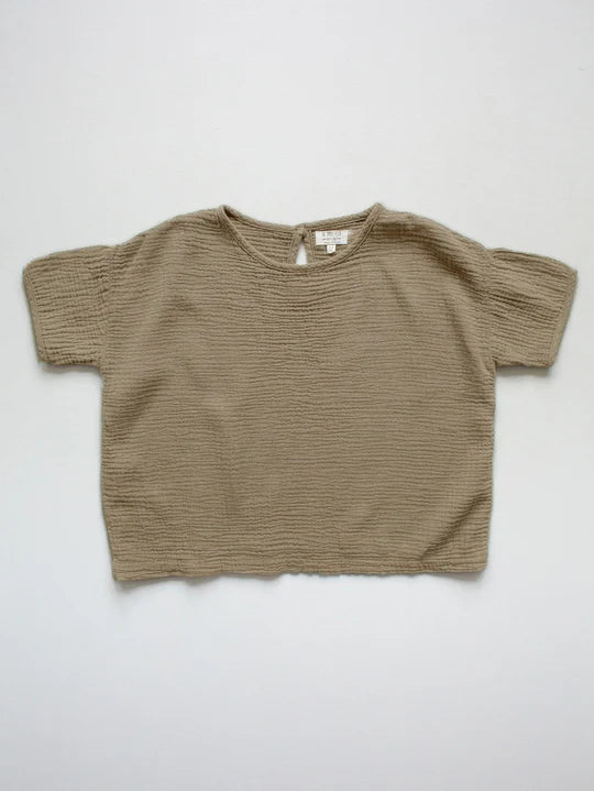 The Muslin Top - Sand