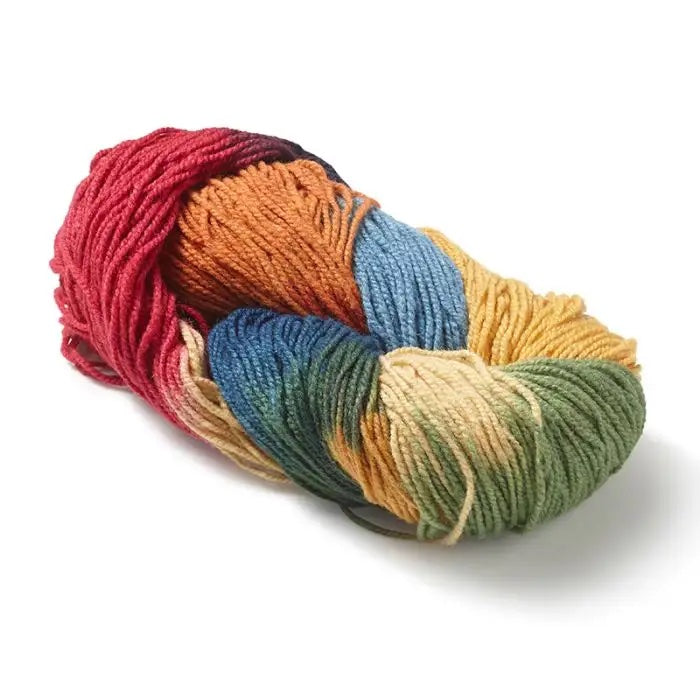 Regnbuegarn 50% ull, 50% silke