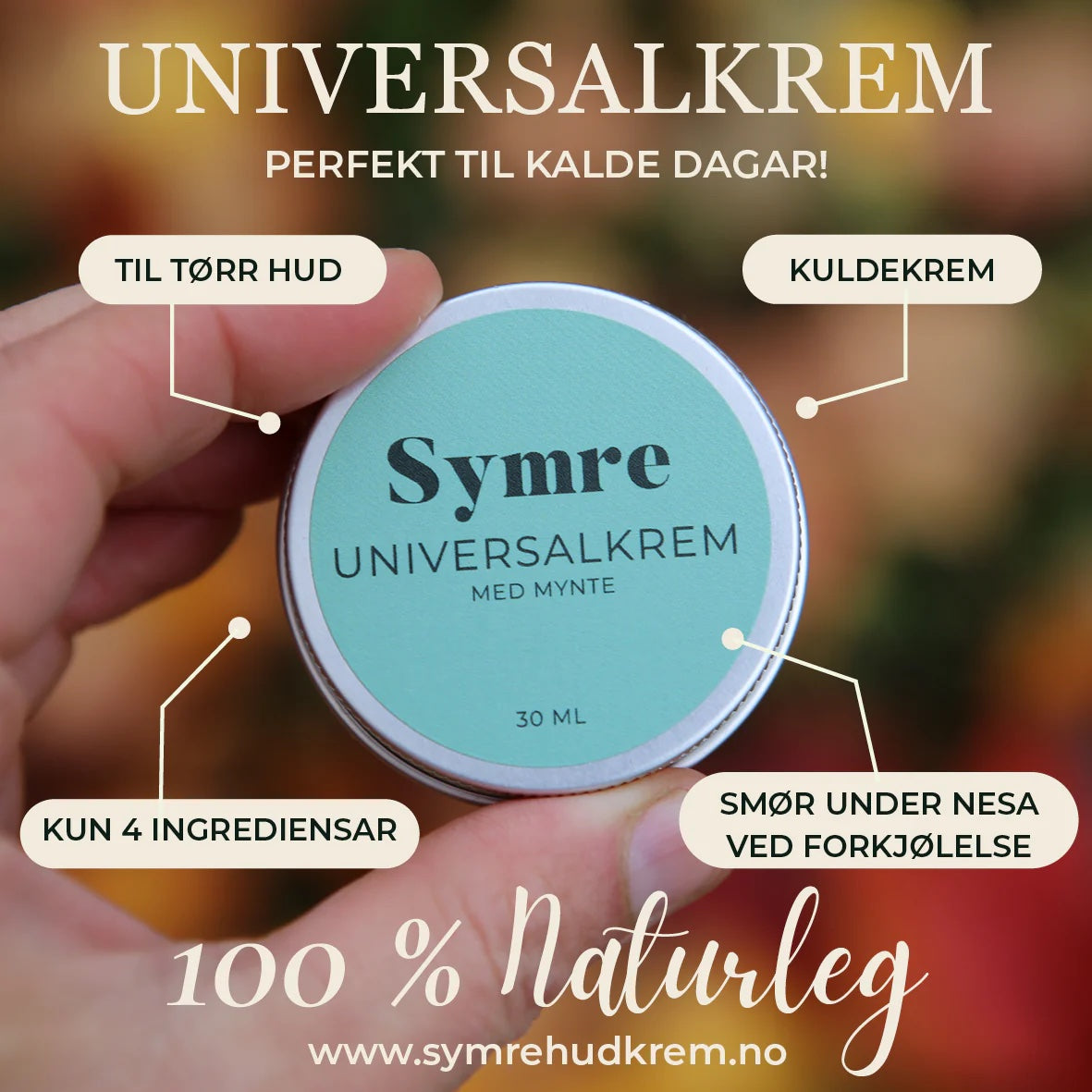 Universalkrem med mynte 30ml