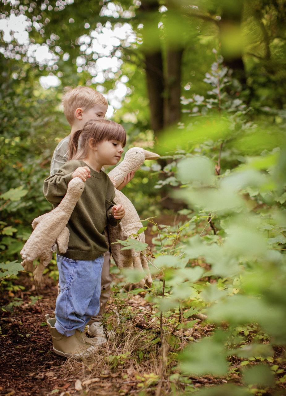 Senger Naturwelt | Cuddly gås, liten - Linen