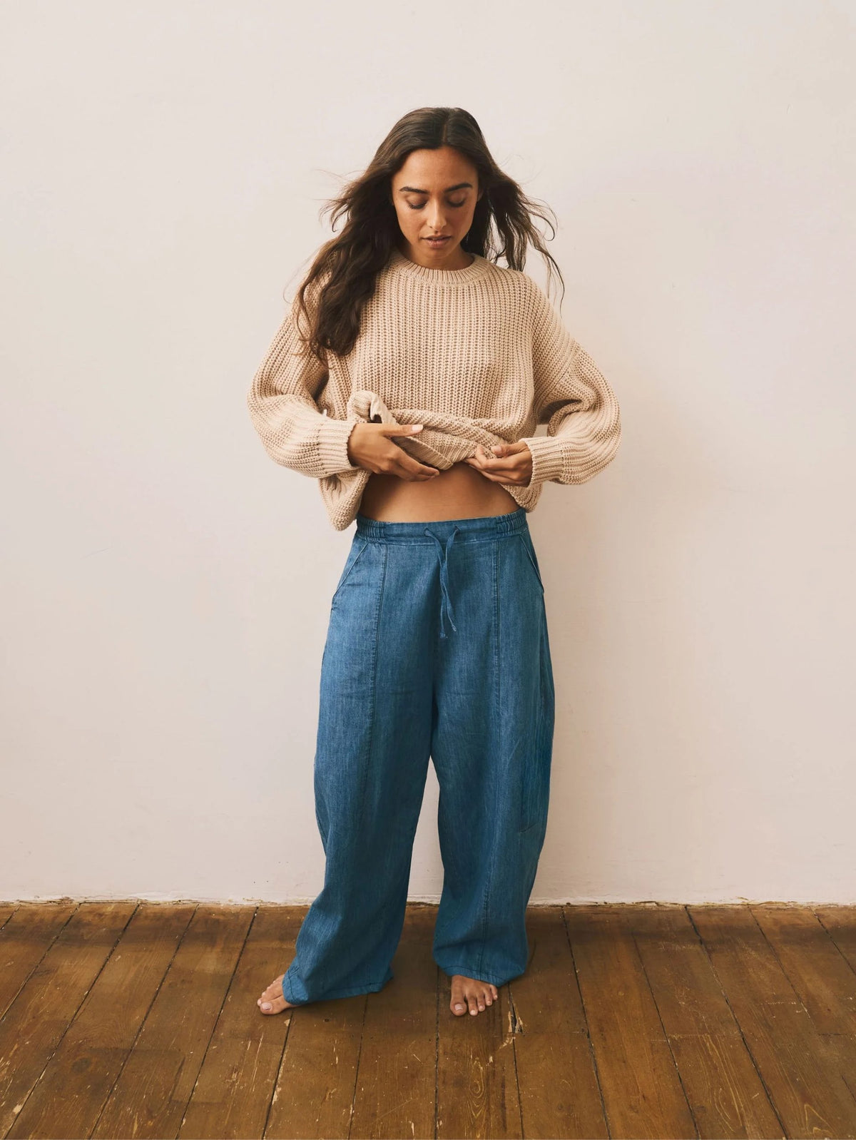 The Chambray Denim Trouser