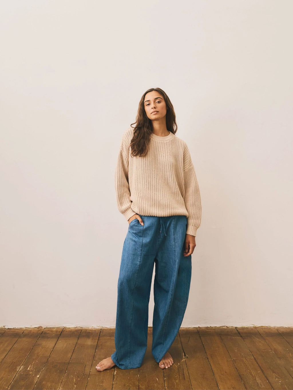 The Chambray Denim Trouser