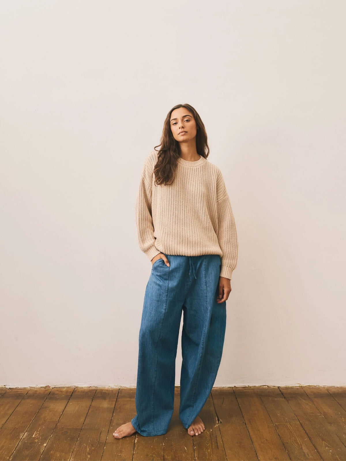 The Chambray Denim Trouser