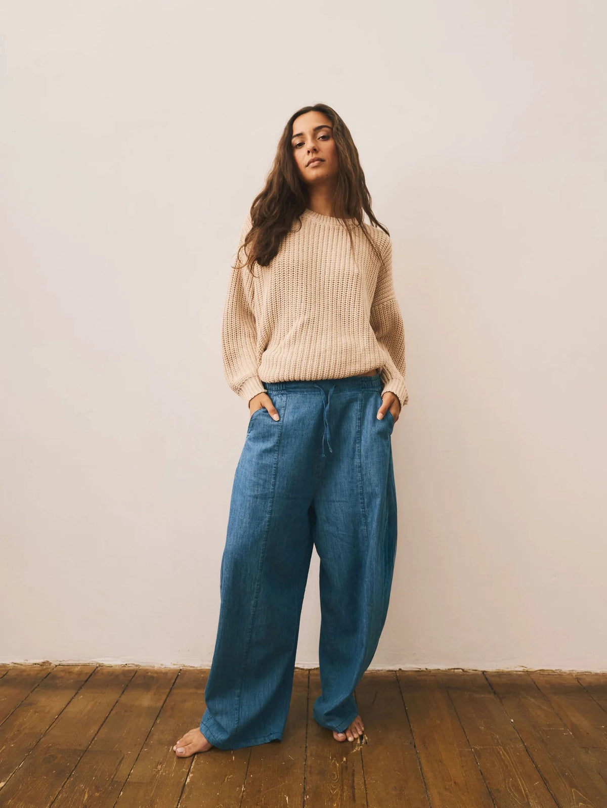 The Chambray Denim Trouser