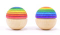 Baby Wobble ball - Rød regnbue