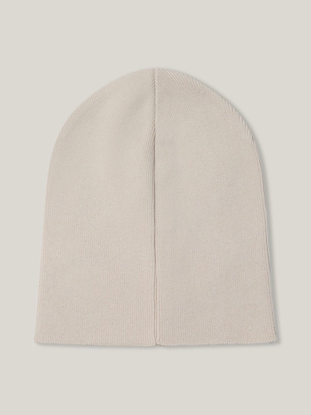 The knit beanie - oatmeal