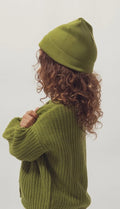 The knit beanie - Leaf green