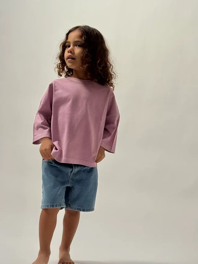 The Oversized Tee - Mulberry