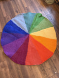 Stor fargespiral ullteppe - 150cm