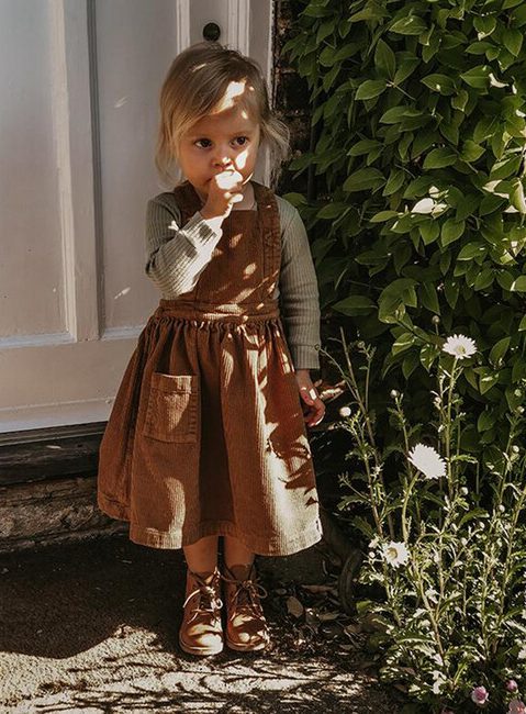 The Corduroy Pinafore - Rust