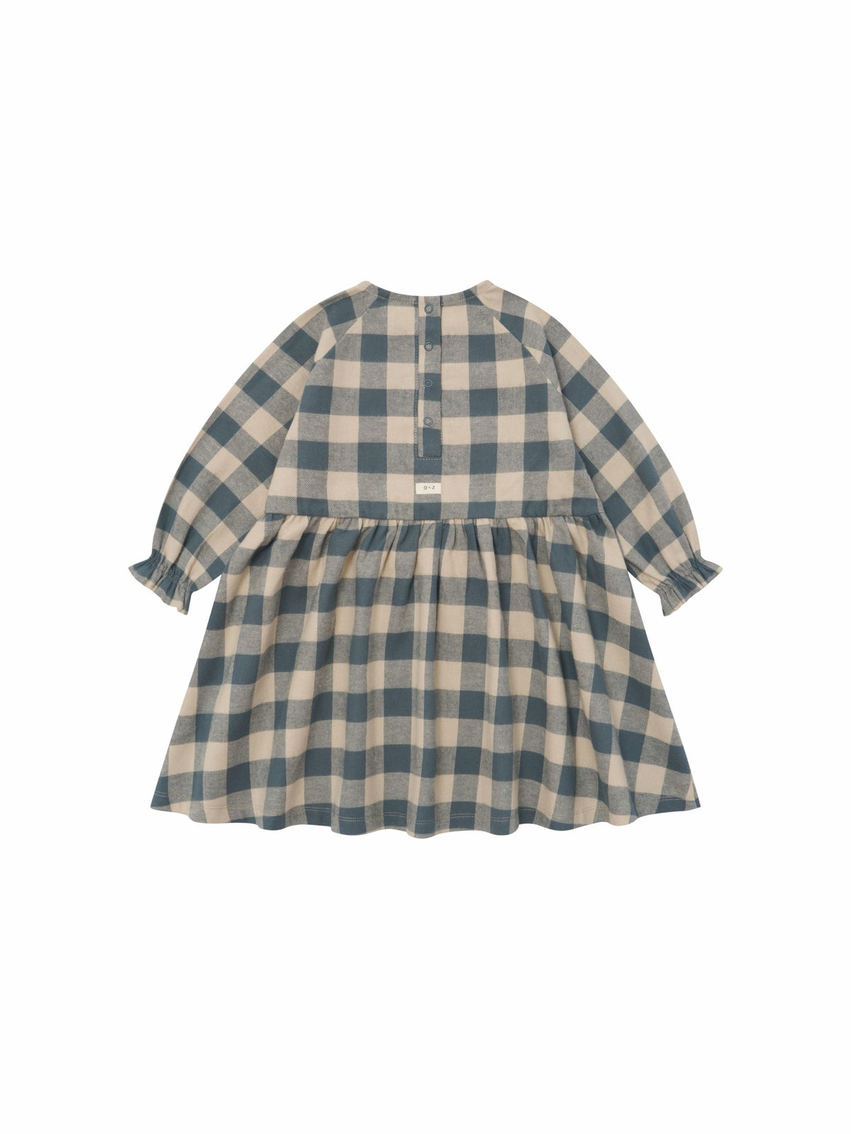 FOG BLUE GINGHAM FIELD DRESS