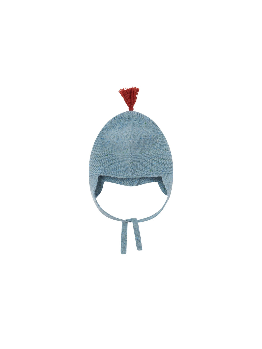 WINTER SKY CONTRAST TASSEL HAT