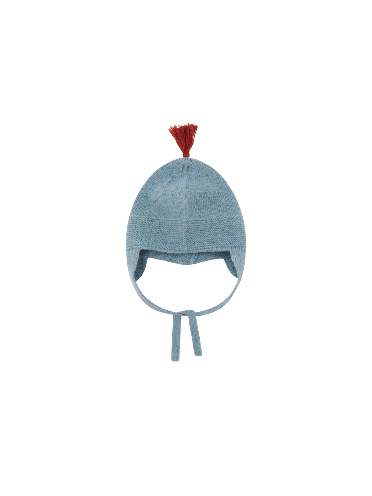 WINTER SKY CONTRAST TASSEL HAT