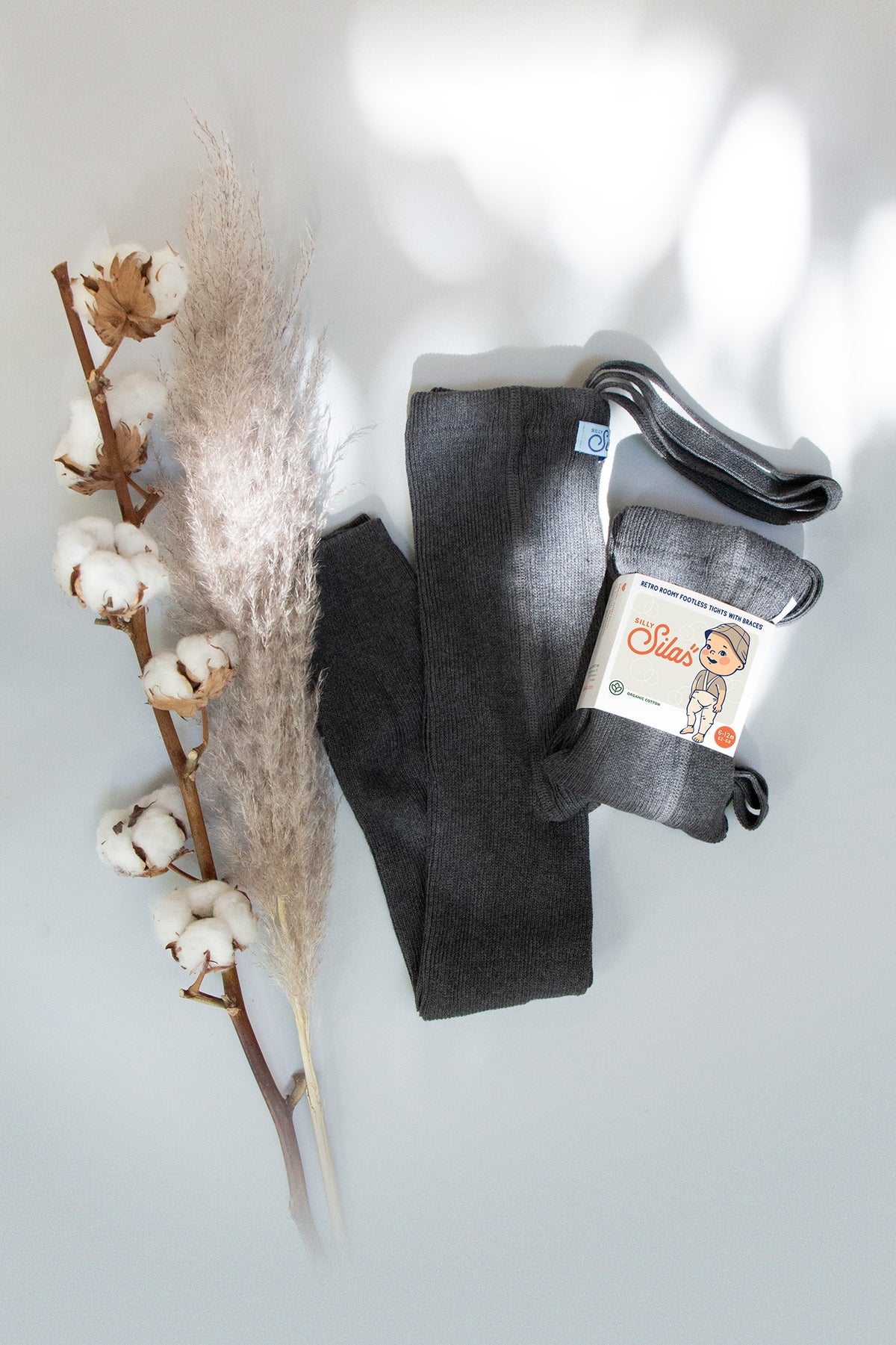 Roomy Footless Tights - Dark Grey Blend