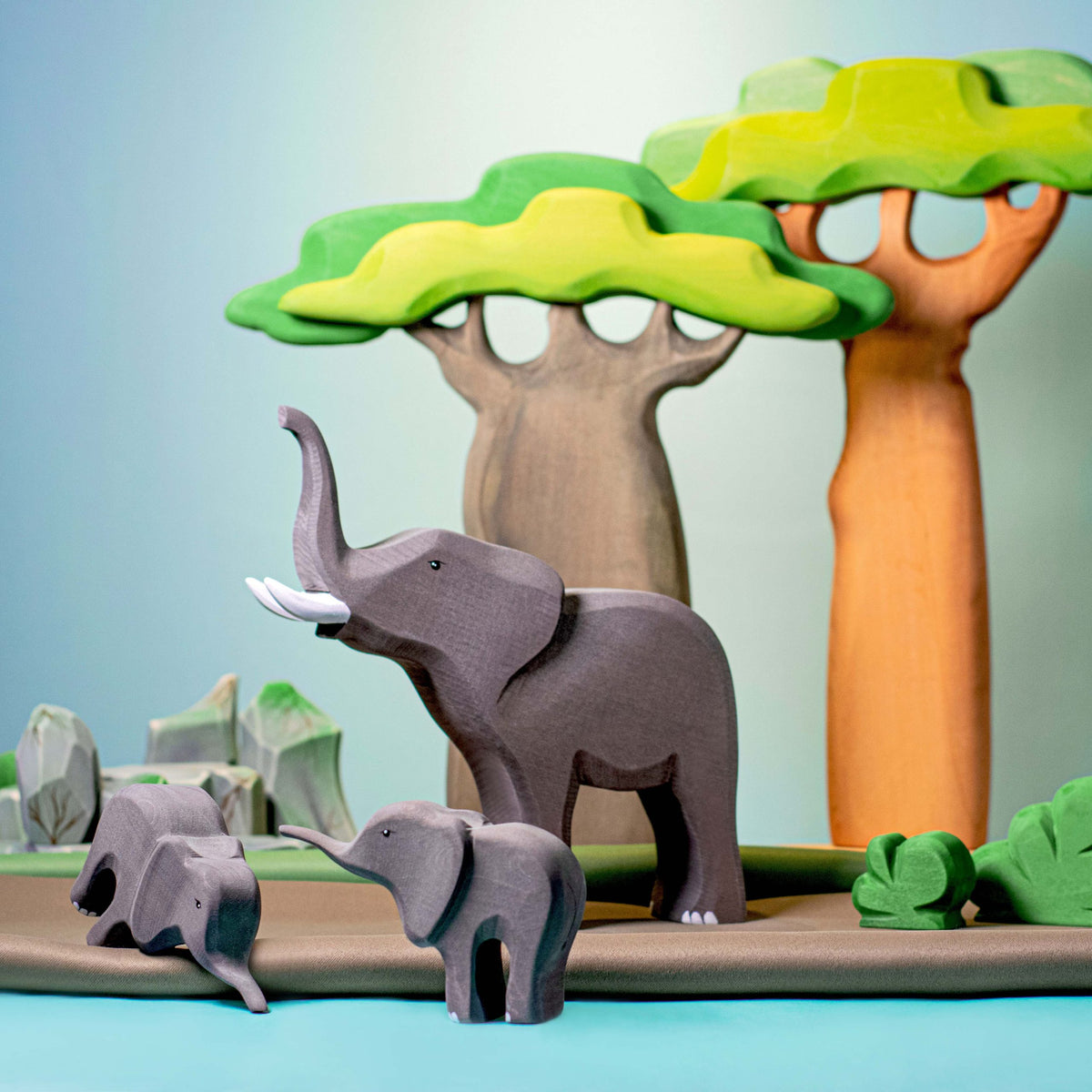 Elefant-familie