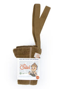 Teddy Warmy Footless Tights - Acorn Brown