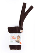 Teddy Warmy Footless Tights - Chocolate Brown