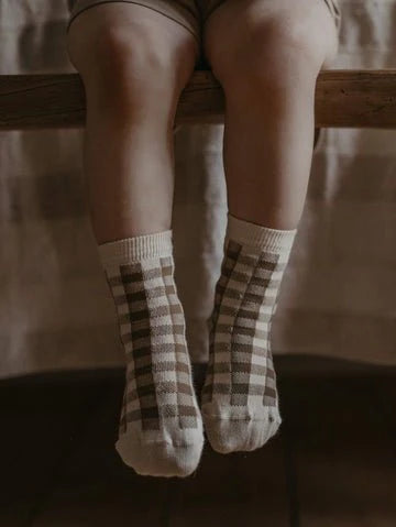 The Gingham Sock - Bronze
