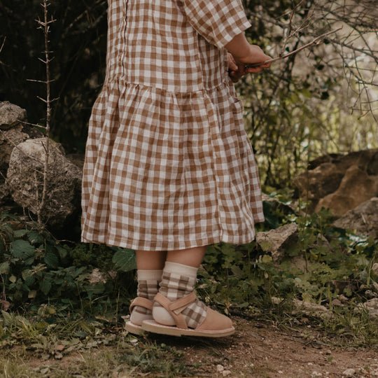 The Gingham Sock - Bronze
