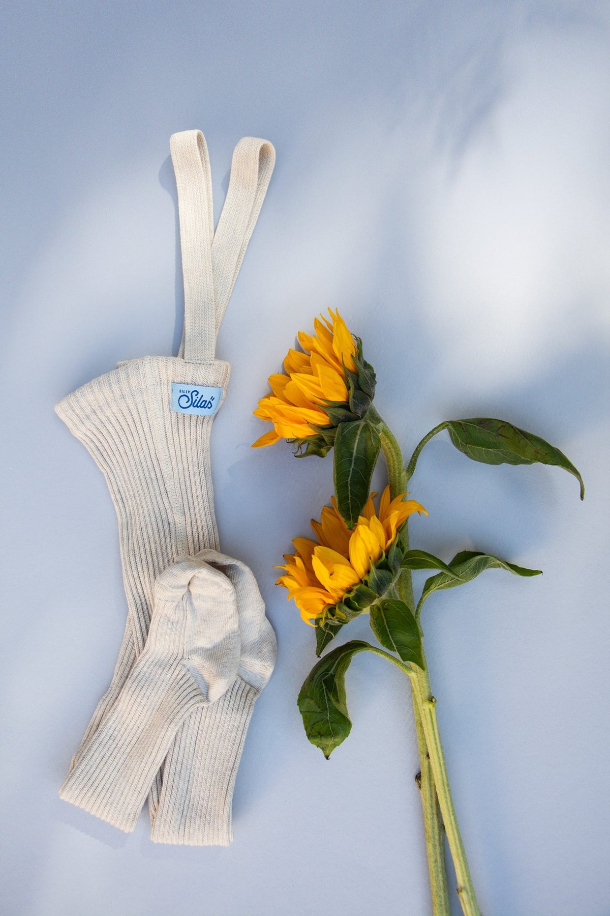 Hippy Footed Cotton Tights – Cream Blend