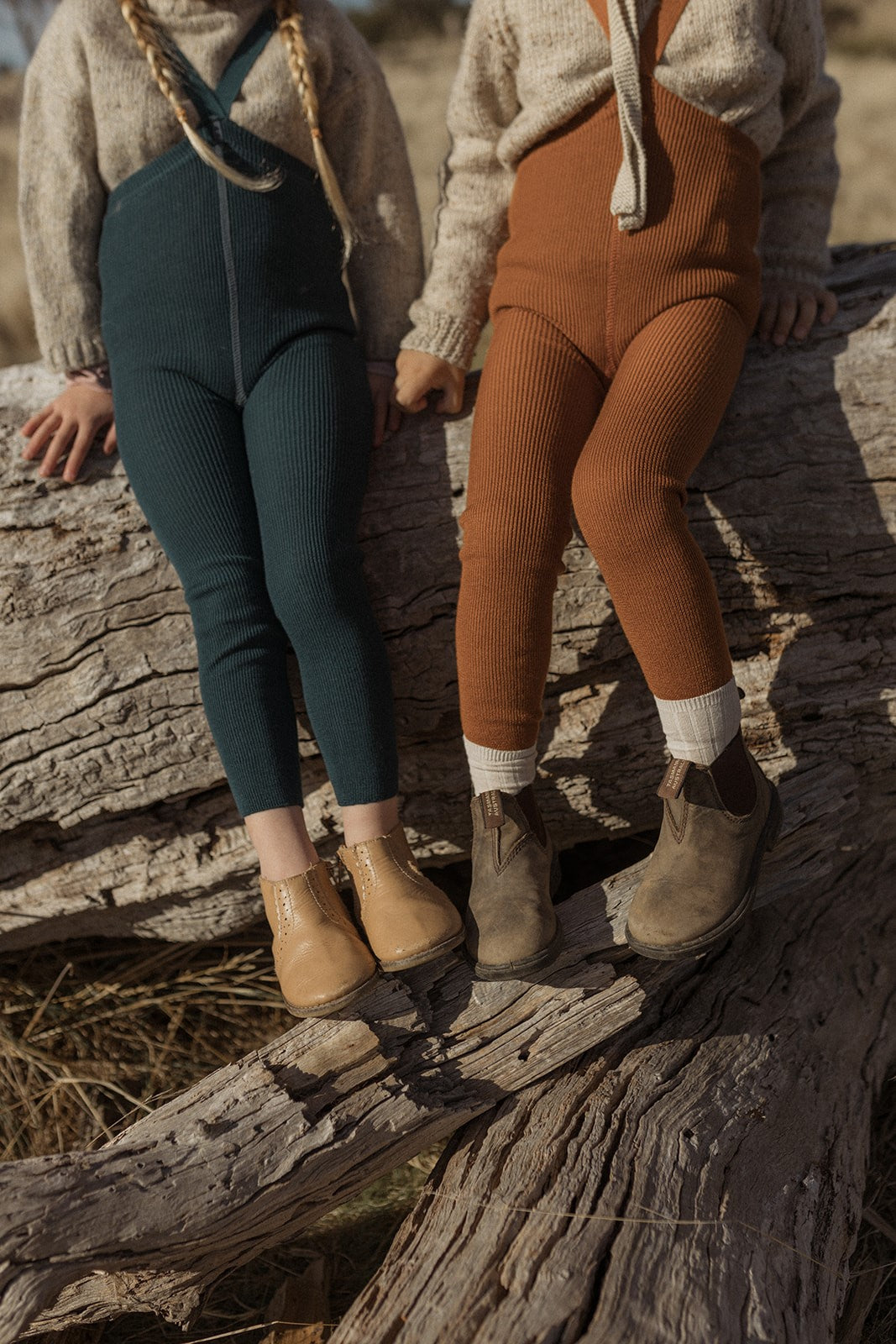 Wooly Footless Wool Tights - Ginger