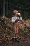 Wooly Footless Wool Tights - Cappuccino Brown