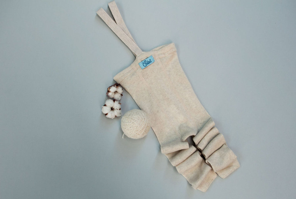 Wooly Footless Wool Tights - Cream Blend