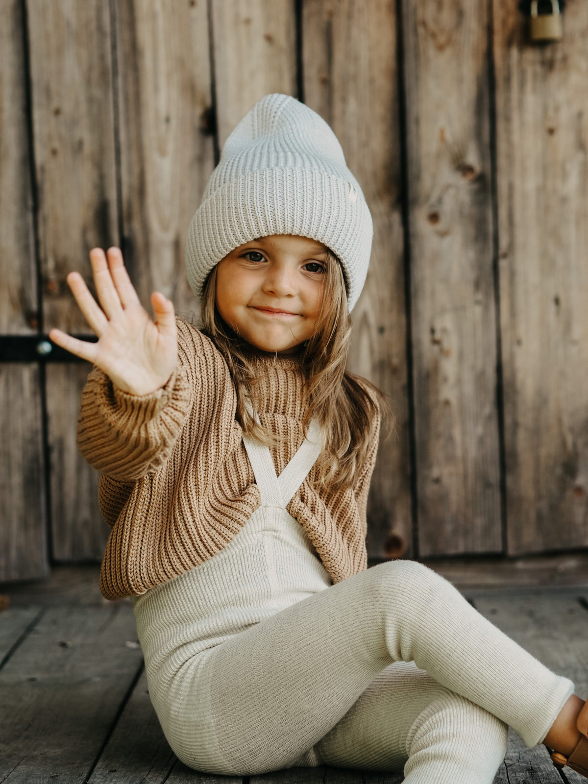 Wooly Footless Wool Tights - Cream Blend