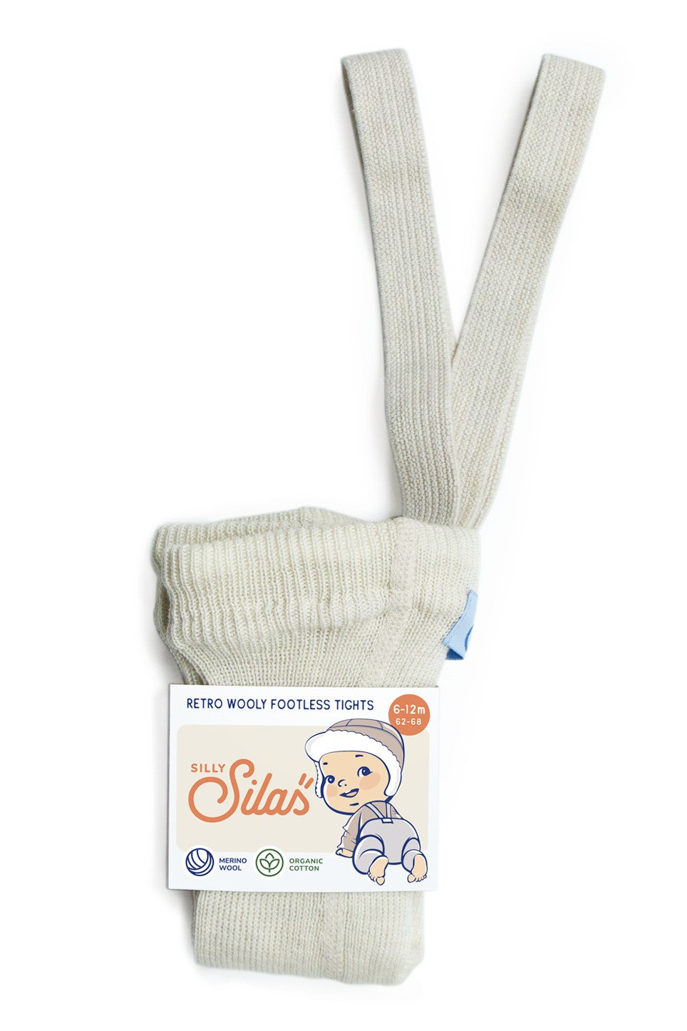 Wooly Footless Wool Tights - Cream Blend